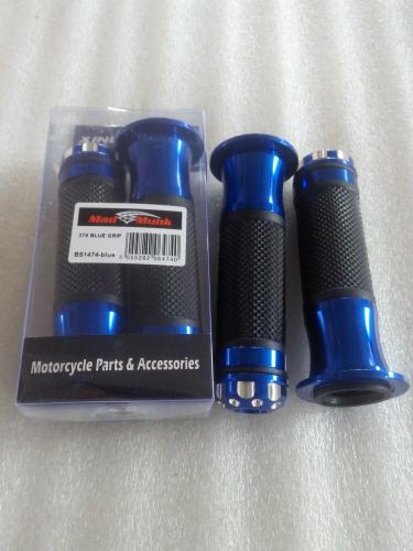 HANDLE BAR GRIPS WITH BLUE  ENDS